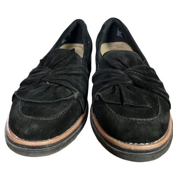 Clarks Black Loafers with Tassels and Platform Sole - Picture 7 of 16